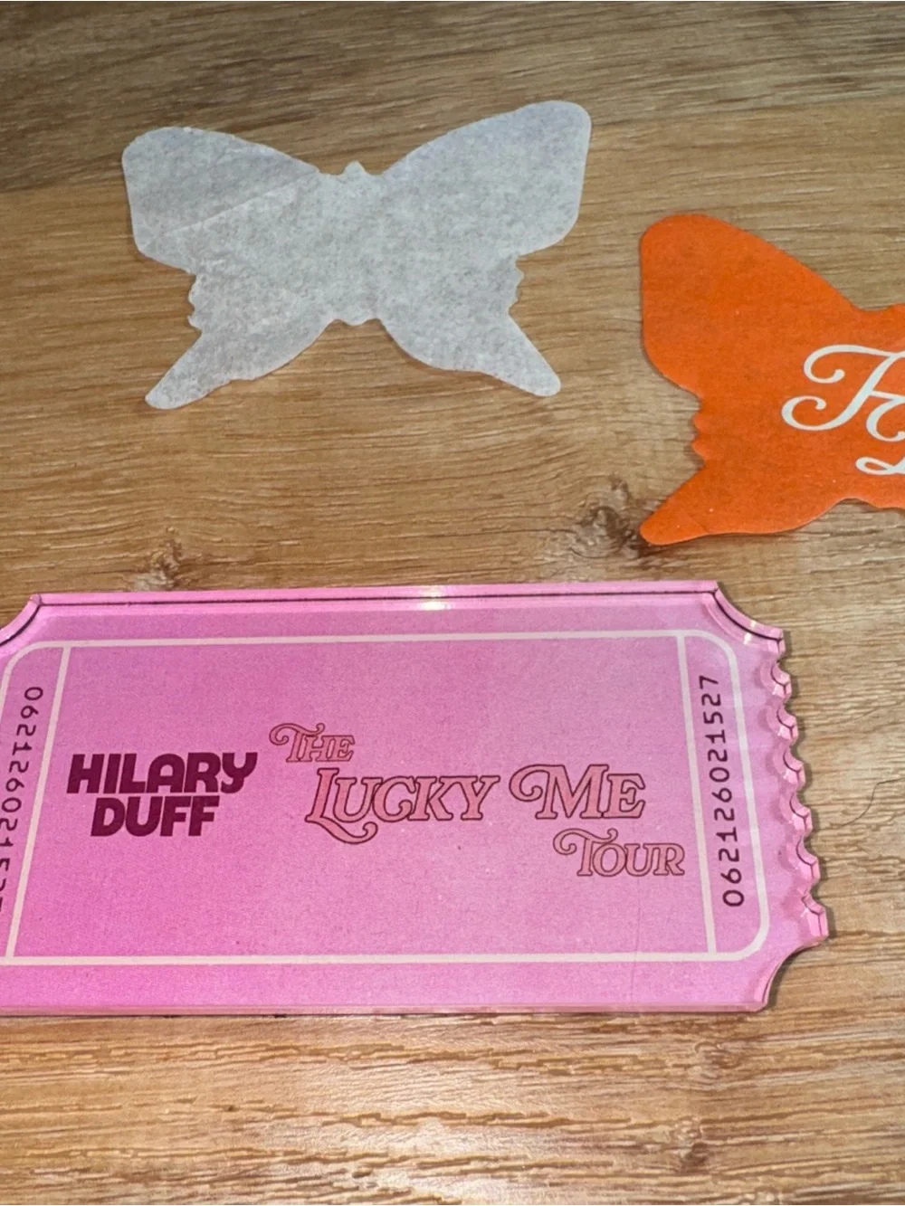 Hilary Duff Tour Exclusive Pink Ticket Magnet 6.11.26 official California Merch